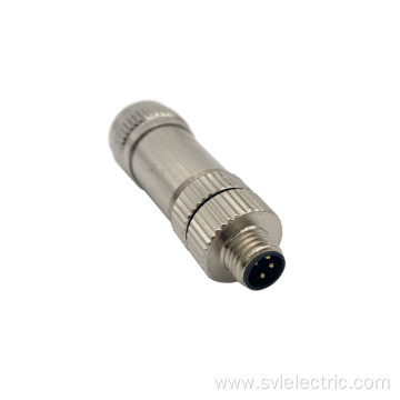 4 Pin IP67 Shielded Straight M8 Male Connector